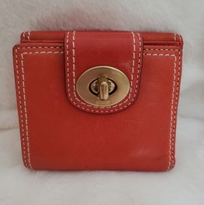 Authentic Coach Orange Wallet
